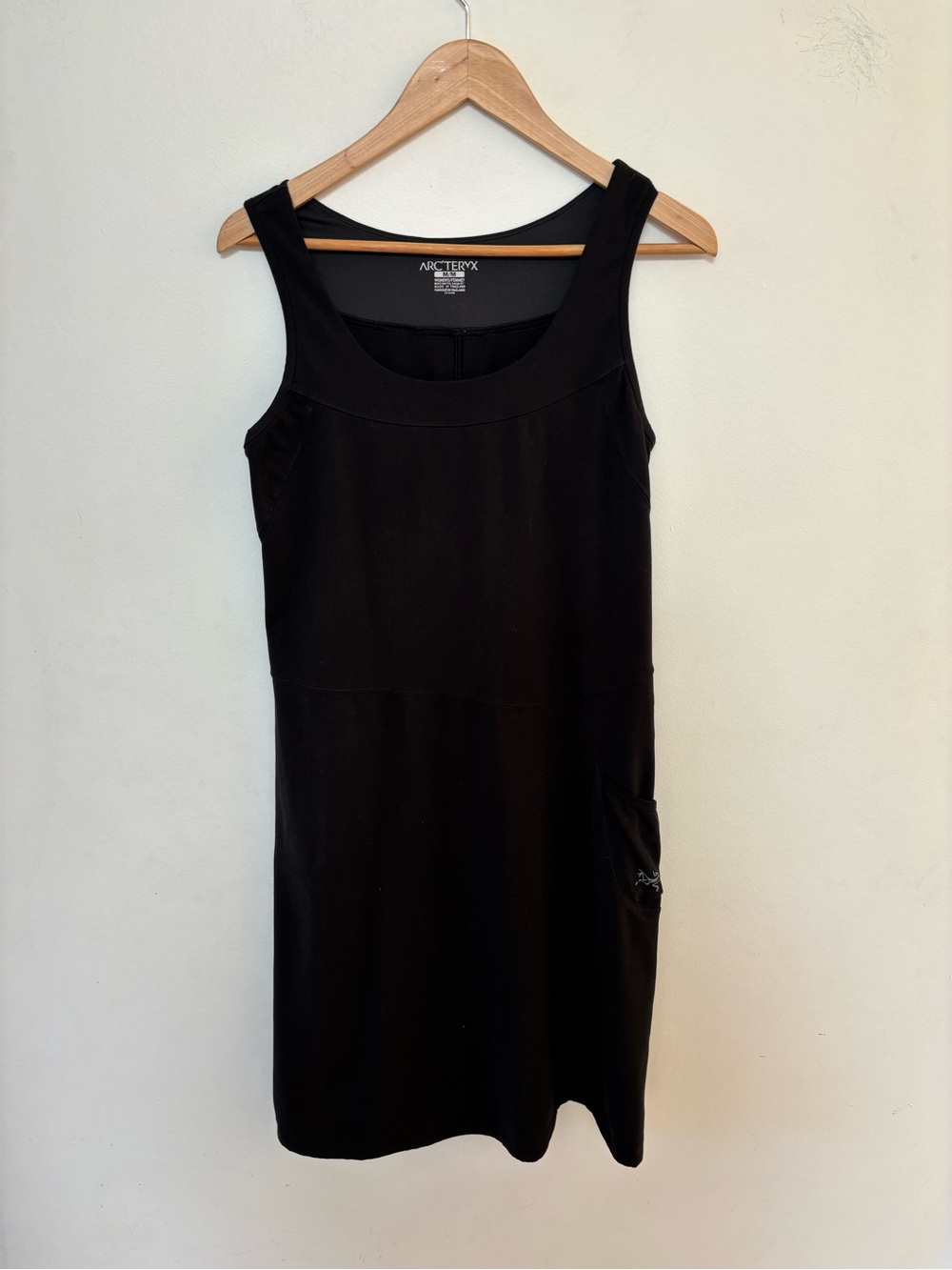 Arc'teryx Black Sleeveless Mini Dress, Size Medium, Soft Stretchy Material